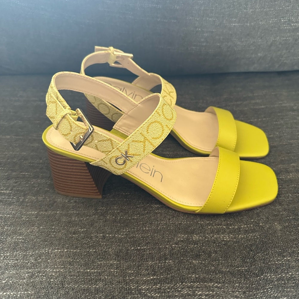 Calvin Klein heeled sandals 10 1/2 M
